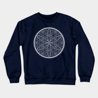 Dimensional Flower of Life - Transparent Crewneck Sweatshirt